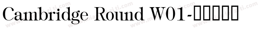 Cambridge Round W01字体转换